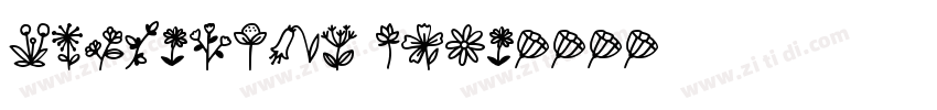 flowering cute字体转换